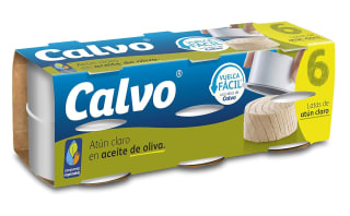 3 Calvo Atún Claro en Aceite de Oliva Pack 6 x 65g. 4'86€/pack a solo 14,60€