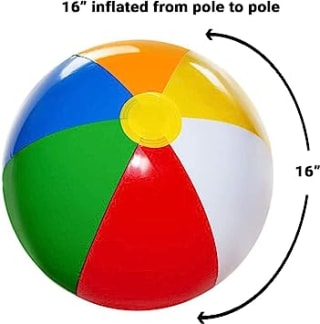 Enjoy SHATCHI 16-inch beach ball for only £1.67 from Amazon