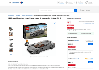 LEGO Speed Champions Pagani Utopia por 12€