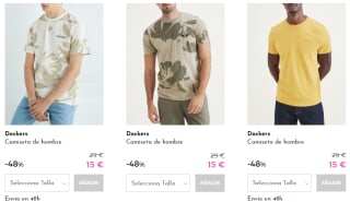 DOCKERS - Camisetas para ellos por 15€