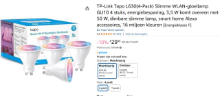 TP-Link Tapo L630 (4-pack) voor €29,90 bij Amazon