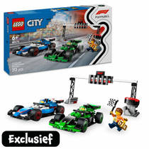 LEGO 60474 City F1 grid met VCARB en Sauber racewagens voor €22,49 bij Intertoys