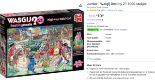 Wasgij Destiny Puzzel – Je geld of je rijbewijs (1000 stukjes) voor €10,95 bij Amazon