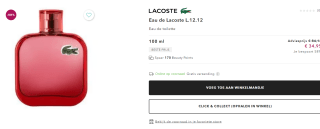 Eau Lacoste Rouge Eau de Toilette heren 100 ml voor €34,95 bij Douglas