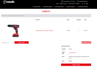 Taladro percutor batería Casals a tan solo 40,99€