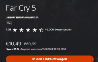 Far cry 5 voor €10,49 in de Playstation Store