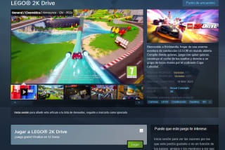 Gratis Videojuego LEGO 2K Drive Steam por tiempo limitado