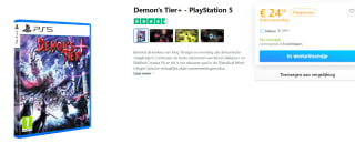 Demon's Tier+ game voor de PS5 voor €24,50 bij Coolshop