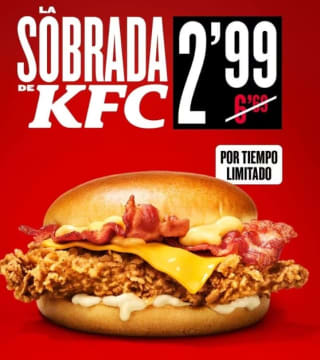 KFC Burger La Sobrada por 2,99€
