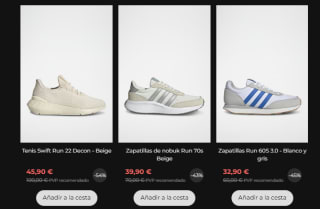 Rebajas hasta 80% + 10€ EXTRA descuento en tus compras en marca Adidas.