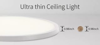 Plafón techo ultrafino 6W por 1,76€
