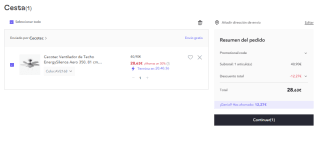 Ventilador de Techo con Luz Cecotec EnergySilence Aero 350 por 28.63€