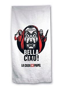 Toalla Bella Ciao! La Casa de Papel Microfibra por 4,99€