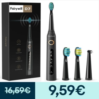 Fairywill Cepillo Eléctrico de dientes por 9,59€.
