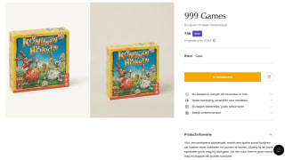 999 Games Konijnen Hokken dobbelspel voor €7,99 bij de Bijenkorf