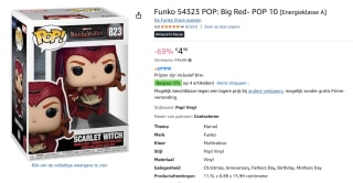 Funko Pop Marvel WandaVision Scarlet Witch voor €4,98 bij Amazon