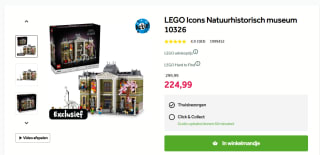 LEGO Icons Natuurhistorisch museum 10326 voor €224,99 bij Intertoys