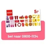 Gratis HEMA cadeaubon €5 na belletje
