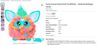 Furby koraal interactief knuffeldier voor €49,80 bij Amazon België