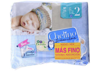 Chelino Pañales talla 2, 28 Pañales Pack de 6 por 6,04€