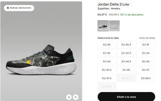 Zapatillas para Hombre Nike Jordan Delta 3 Low por 69.97€