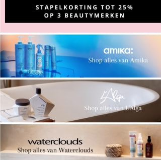 Tot 25% stapelkorting op Waterclouds, amika en L'Alga bij John Beerens