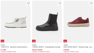 Tot 45% korting op veel Clarks schoenen bij Zalando