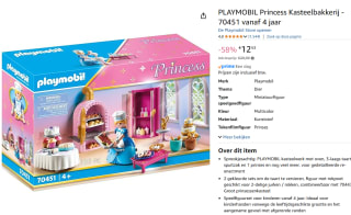PLAYMOBIL Princess Kasteelbakkerij voor €12,53 met Amazon prime