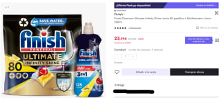 Artículos de limpieza Finish a precios mínimos en Miravia