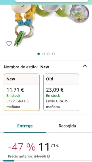 Chicco Mister Jirafa Espiral Bebé Para Cochecito por 11,71€.