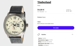 Reloj para Hombre Timberland por 54.99€