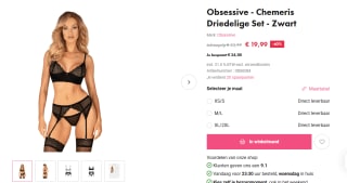 Driedelige Set Obsessive - Chemeris voor €19,99 bij EasyToys