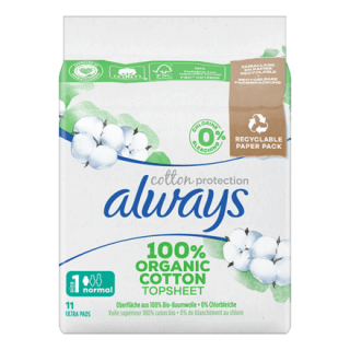 Always Coton maandverband 100% terugbetaald