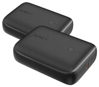 Aukey 10000 mAh powerbank 2 stuks voor €15 en gratis verzending bij iBood
