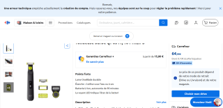 Tondeuse visage et corps Philips OneBlade Pro 360 QP6541/16 à 64,99€