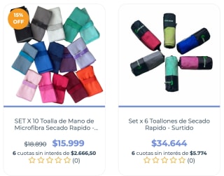 Descuento de hasta 15% en productos de secado rápido por Blanqueria Home
