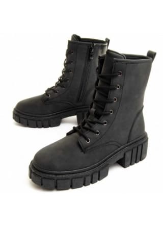 Botas para mujer militar con caña alta y suela antideslizante