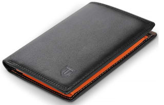 Portefeuille TEEHON en cuir véritable avec Blocage RFID/NFC à 11,99€