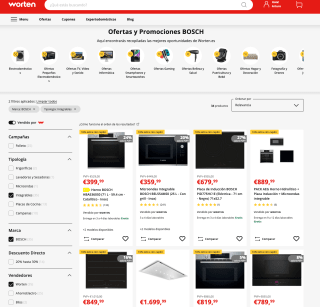 Código 10% Descuento Frigoríficos y electrodomésticos integrables BOSCH en Worten