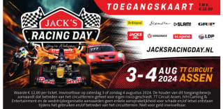 Gratis tickets voor de JACK'S Racing Day op het TT Circuit Assen