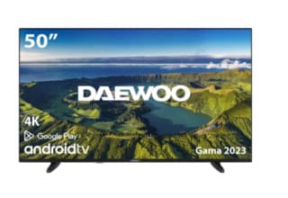 Television LED 127 cm (50") Daewoo 50DM72UA, 4K UHD, Smart TV por 299€