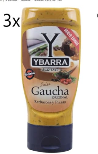 3ud Ybarra Salsa Gaucha, 300ml por 3,91€ sale 1,30€ la unidad