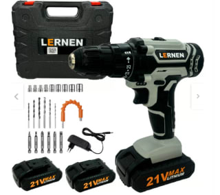 Kit Taladro Destornillador Inalámbrico 21v + 2 Baterías por $32.990