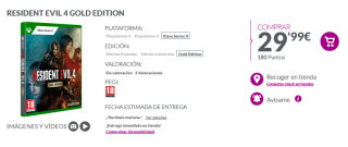 Videojuego Resident Evil 4 Gold Edition Xbox Serie X por 29,99€