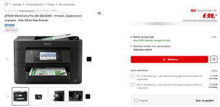 Epson WF-4825DWF printer voor €99 bij MediaMarkt