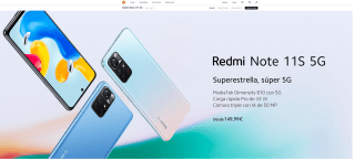 Redmi Note 11S 5G 6GB128GB por solo 134,99€