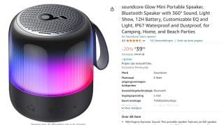 soundcore Glow Mini Bluetooth Speaker voor €39,99 met Amazon prime