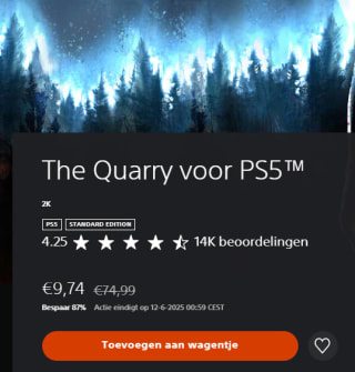 The Quarry voor €9,74 in de Playstation Store