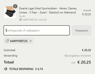 Monfoot kortingscode voor 25% korting op de gehele sokkencollectie