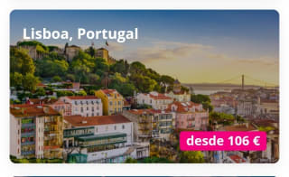 Lisboa 3 días con vuelos desde 106€.
